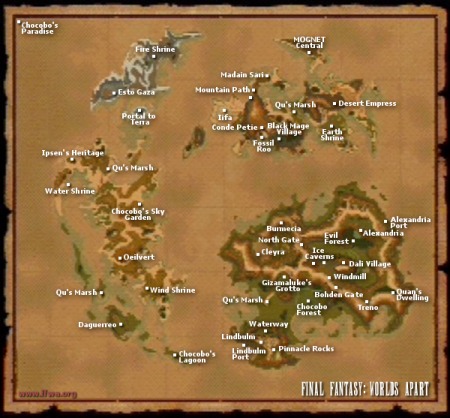 Final Fantasy Ix 9 Ffix Ff9 World Map Ffwa