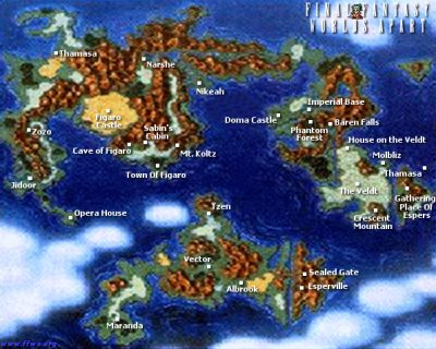 final fantasy 6 map world of balance Final Fantasy Vi 6 Ffvi Ff6 World Maps Ffwa final fantasy 6 map world of balance