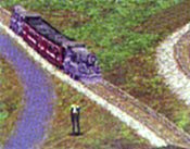 Trains on the World Map